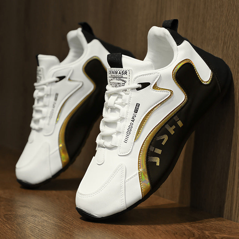 Fashion Color Block Lace up Sneakers